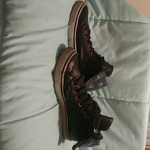 True Religion Black Convertible High Tops Mens 13